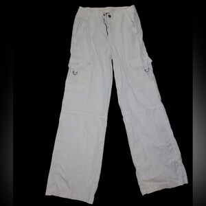 American Eagle Outfitters Cream Cargo Pants
